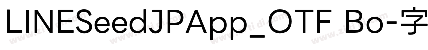 LINESeedJPApp_OTF Bo字体转换